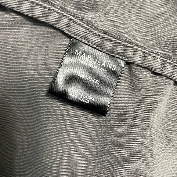 Sale ☀️ Max Jeans Gray Utility Cargo Vest Moto Boho XS - Picture 6 of 9